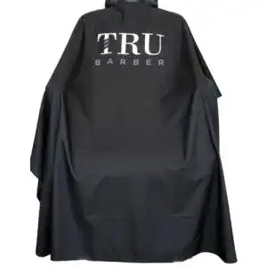 Friseurumhang TRU BARBER , Silikonkragen, XXL, 100% Polyester