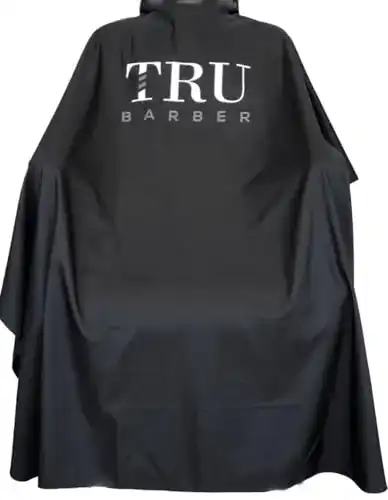 Friseurumhang TRU BARBER , Silikonkragen, XXL, 100% Polyester