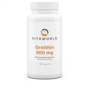 L-Ornithin Vita World 500mg 120 Vegi Kapseln