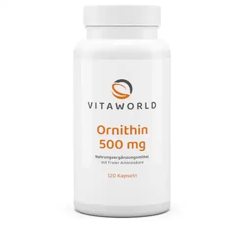L-Ornithin Vita World 500mg 120 Vegi Kapseln