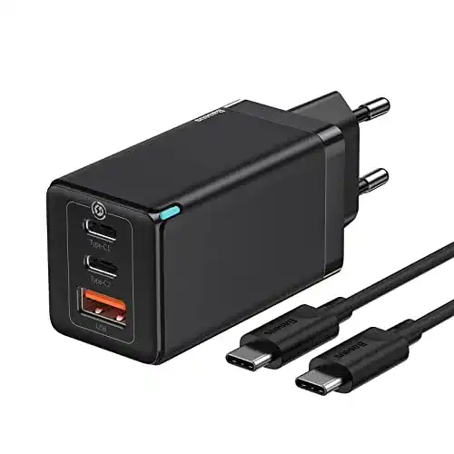 PD-Ladegerät Baseus Ladegerät 65 W, Power Delivery, GaN Tech