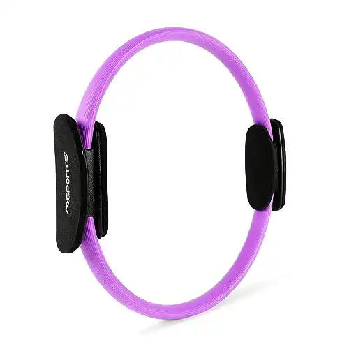 Pilates-Ring MSPORTS Pilates Ring Premium I Widerstandsring – Doppelgriff Pilates Yoga Ring