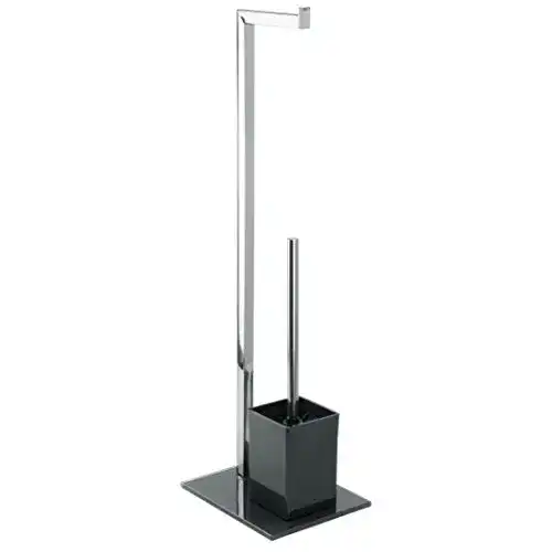 WC-Garnitur MSV Bad Serie Sydney, aus Edelstahl und Glas