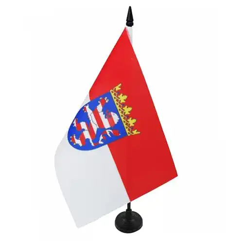 Hessen-Flagge AZ FLAG TISCHFLAGGE Hessen 21x14cm