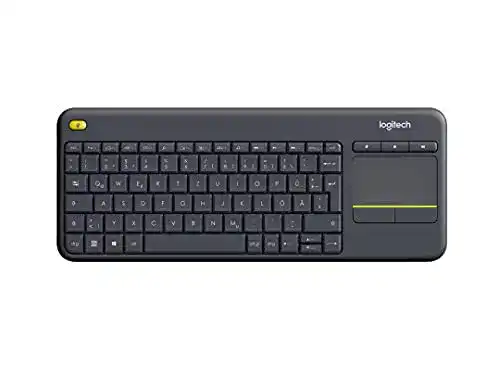 Tastatur mit Touchpad Logitech K400 Plus Kabellose TV-, 2.4 GHz