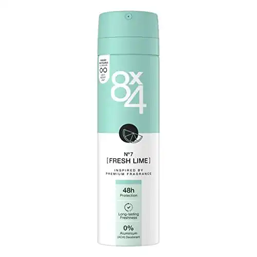8×4-Deo 8×4 N°7 Fresh Lime Deospray 150 ml, frisch-fruchtig
