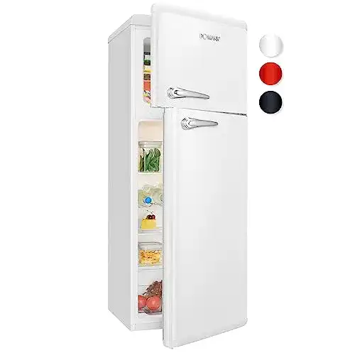 Retro-Kühlschrank Bomann DTR 353.1 Doppeltür, Retro-Style, 208 L