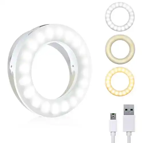 Ringlicht Handy Bonlux Ringlicht LED Handy Lampe USB Selfie