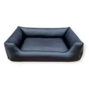 Hundebett-Kunstleder 4L Textil Mario Exklusive 100×70 cm