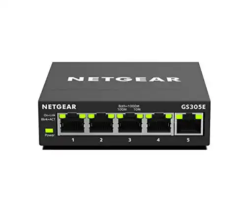 5-Port-Switch Netgear GS305E Managed Switch 5 Port Gigabit