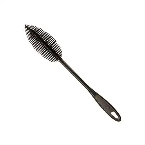 Flaschenbürste Kochblume 22965 (Anthrazit), Silikon, 35×6