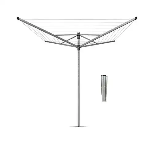 Wäschespinne Brabantia 310928 Lift-O-Matic, Bodenanker, 40 m