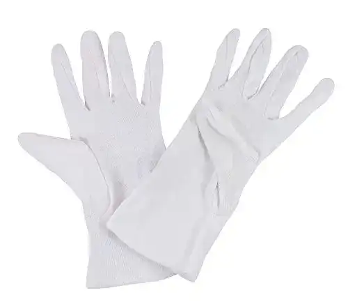Baumwollhandschuhe Medi-Inn+ weiß 12 Paar, Größe M