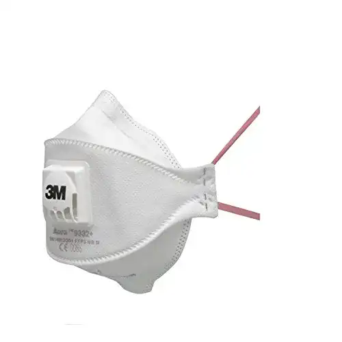 3M-Maske 3M Aura 9332+, FFP3 Atemschutz-Maske, 5 Stück