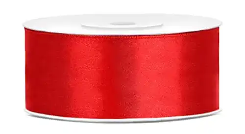 Geschenkband Libetui 25 Meter Satinband rot 25mm