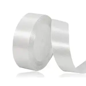 Schleifenband XMASOLDECOR Weiss Satinband 25mm x 22 Meter