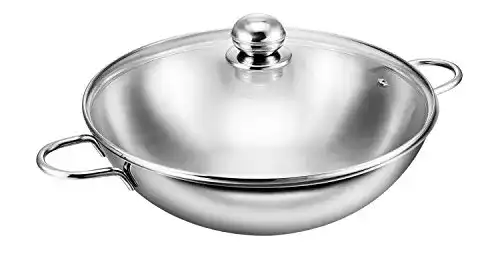 Die beste Wokpfanne mit Deckel Kopf Wok Josie Edelstahl, Ø 32 cm 2026 Test Bestseller Wokpfanne mit Deckel Kopf Wok Josie Edelstahl, Ø 32 cm
