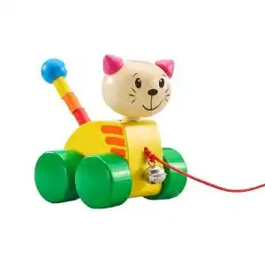 Nachziehspielzeug Selecta 62035 Tinka, Nachzieh Katze, Schiebe