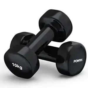 Kurzhanteln POWRX Vinyl Hanteln Paar Ideal für Gymnastik Aerobic