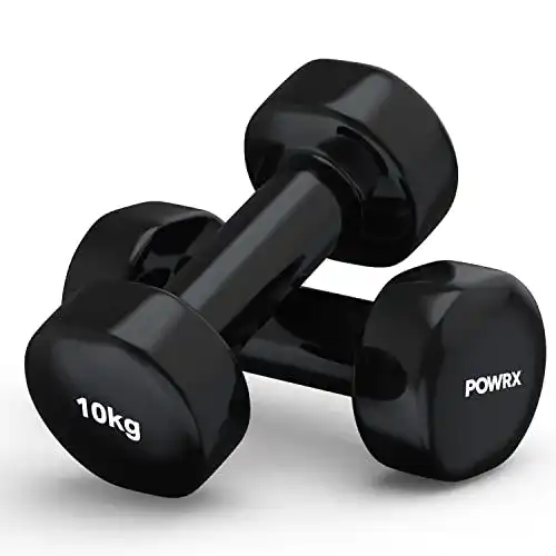 Kurzhanteln POWRX Vinyl Hanteln Paar Ideal für Gymnastik Aerobic