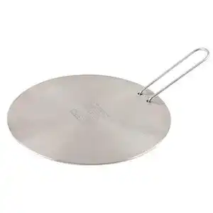 Induktion-Adapterplatte Ilsa, Rund, Edelstahl, Durchmesser 21 cm