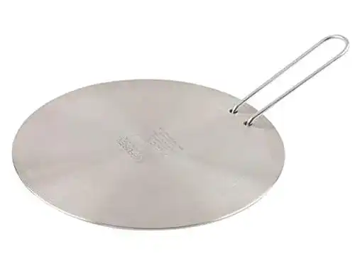 Induktion-Adapterplatte Ilsa, Rund, Edelstahl, Durchmesser 21 cm