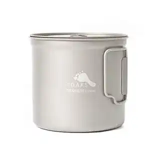 Camping-Topf TOAKS Pure Titanium Geschirr im Freien Becher