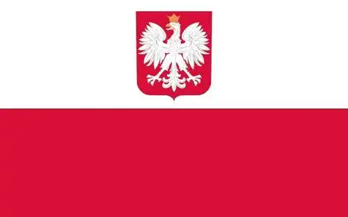 Polen-Flagge Abasonic Qualitäts 90×150 cm mit Hissband