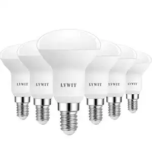 LED-E14-Kaltweiß LVWIT E14 LED Lampe Kaltweiss 7.2W, Reflektor