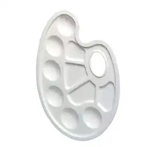 Farbpalette Herlitz Mischpalette mit Griffloch, Kunststoff, weiß