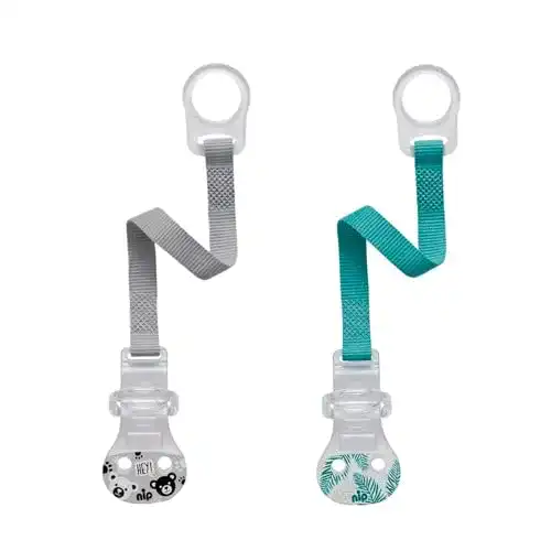 Schnullerkette NIP Schnullerband mit Ring, 2-er Set Boy