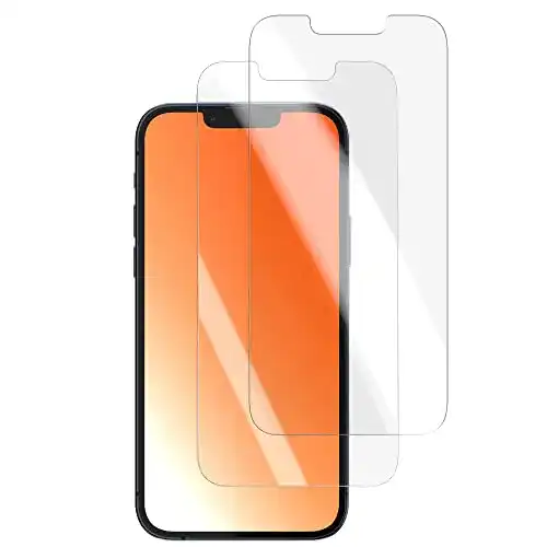 iPhone-13-Pro-Panzerglas Amazon Basics, gehärtetes Glas, 2er