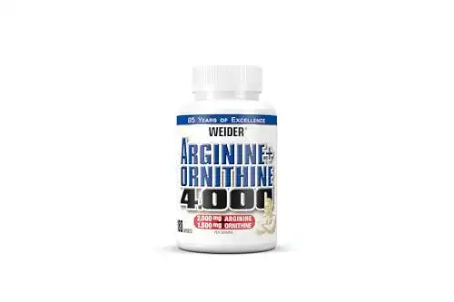 L-Ornithin Weider Arginin + Ornithin 4000, hochdosiert, 180 Kaps.