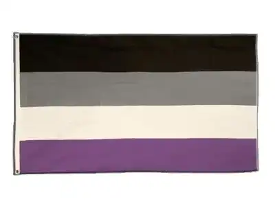 Asexuell-Flagge Flaggenfritze Flagge Asexuell + gratis Sticker