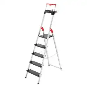 Haushaltsleiter (5 Stufen) Hailo L100 TopLine Alu | bis 150 kg