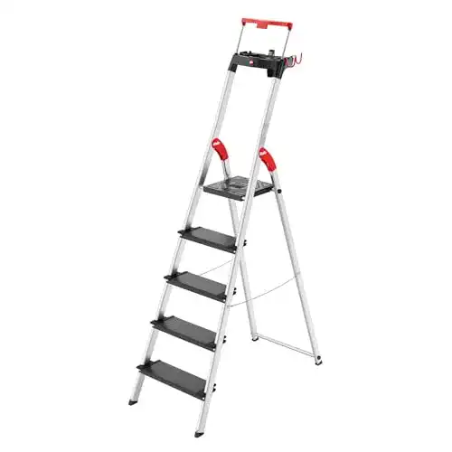 Haushaltsleiter (5 Stufen) Hailo L100 TopLine Alu | bis 150 kg
