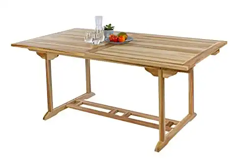 Gartentisch (Holz) SAM Gartentisch Kuba, Ausziehtisch, Teak-Holz