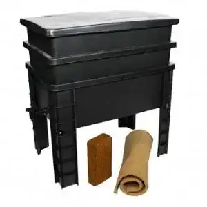 Wurmkomposter WormBox Urban Worm Lombri 2 Tabletts I Komplett-Set