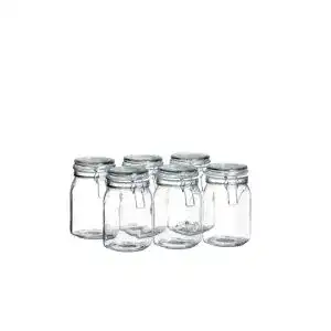 Einmachgläser MÄSER Mäser 925340 Gothika, 1 l, 6er Set