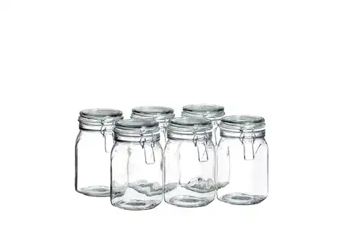 Einmachgläser MÄSER Mäser 925340 Gothika, 1 l, 6er Set