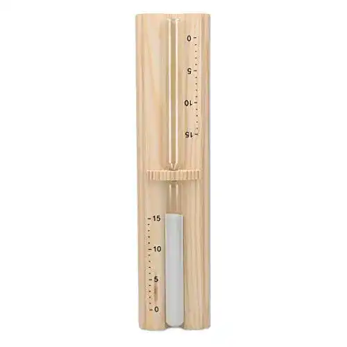 Sauna-Sanduhr Navaris Sauna Sanduhr aus Kiefernholz, 15 Minuten