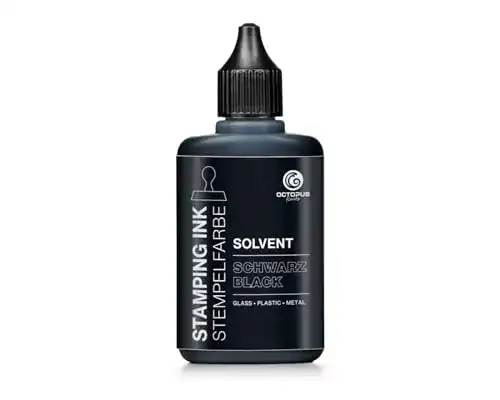 Stempelfarbe Octopus 50 ml Solvent schwarz, wasserfest