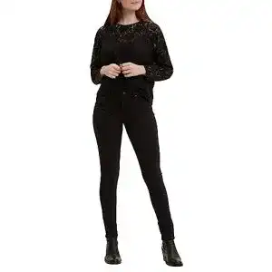 Levis-Jeans Levi’s Damen 711 Skinny Jeans, Black Sheep