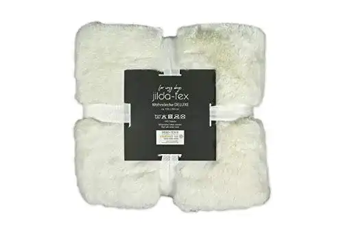 Felldecke jilda-tex Wohn- Kuscheldecke Felloptik Rabbit Deluxe