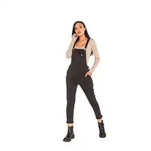 Latzhose Damen Nina Carter Latzhose Jeans Boyfriend Denim
