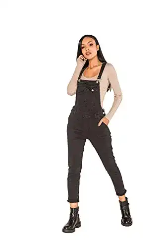 Latzhose Damen Nina Carter Latzhose Jeans Boyfriend Denim