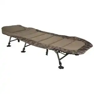 Karpfenliege FOX R1 Camo Compact Bedchair 205x85cm , Angelliege zum Karpfenangeln, Liege zum Nachtangeln
