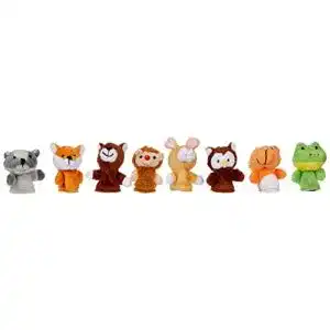 Fingerpuppen goki 50962 Set Waldtiere 8er Set aus Stoff