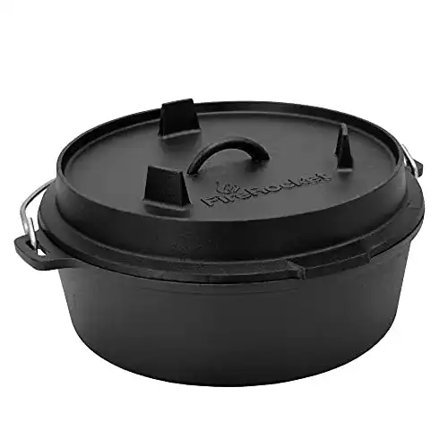Dutch Oven ohne Füße FireRocket Dutch Oven Gusseisen