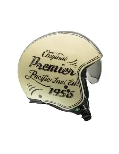 Jethelm Retro Premier HELM ROCKER OR 20,HELLGELB/SCHWARZ